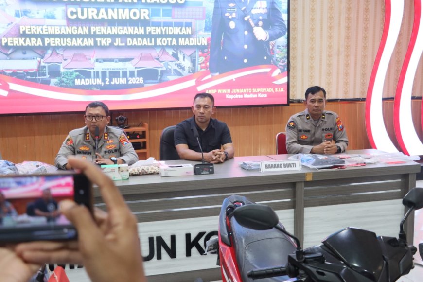 Polres Madiun Kota Berhasil Jaga Kamtibmas lewat Pengungkapan Kasus